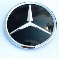 ABS Skirta Mercedes-Benz W164 ML klasės Bee 2013 185mm 3D ABS logotipas Žvaigždės logotipas priekinėms grotelėms ženklelis veidrodžio apačia gray