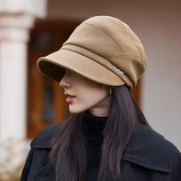 Women S Winter Large Brim Adjustable Slouch Hat For Big Head Size One Size chaki