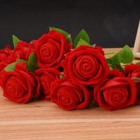 1/2Pcs Wedding Jewelry Display Storage Case Red Rose Flower Ring Display Box Proposal Engagement Anniversary Romantic Gift Box 1pcs