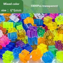 1000 vnt. 6*6 mm mikro deimantiniai statybiniai blokeliai „pasidaryk pats“ Kūrybiškos 3D mažos plytos masinės modelio figūrėlės Mokomieji žaislai vaikams Dovanos