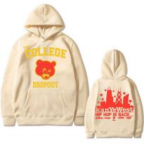 Reperis Kanye West College Dropout Muzikos džemperis L beige