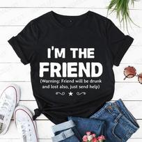 BFF Geriausios draugės Marškinėliai Moterims Jei pasiklydau ar esu girta, prašau grąžinti draugams Marškinėliai Geriausios draugės amžinai Mergaičių Marškinėliai Marškinėliai Viršutiniai drabužiai S white