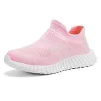Vaikų kojinės Batai Vaikų sportbačiai Kvėpuojantis tinklelis Sportiniai bateliai Berniukams Mergaitėms Mokyklai Laisvalaikio batai Zapatillas Infantiles 36 white