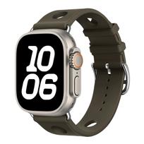 Scub H Diving Silicone Strap For Apple Watch Series 11 10 9 8 SE3 46mm 42mm 44mm 40mm 45mm 41mm Sport Band Correa For iWatch Ultra 3/2/1 49mm Series 11/10 46mm žalia
