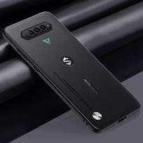 Prabangus PU odos dėklas Xiaomi Black Shark 4 Pro galiniam dangteliui Silikoninis pilnos apsaugos telefono dėklas BlackShark 4 Pro 4Pro Black Shark 4 Pro juoda
