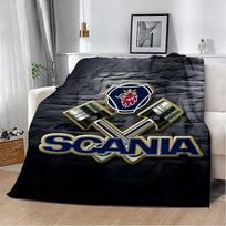 Prabangus sunkvežimio rašto pledas Pikniko pledai-S-Scanias Šiltas pledas Minkštas ir patogus pledas Namams Kelionėms Gimtadienio dovana 30x40in