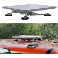 Starlink Mini Mount With Portable Magnetic Aluminum Alloy Mount - Housetop Roof,RV, Car Windows, Sunroofs Starlink Mini Holder With 66MM Strong gray