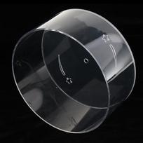 13cm/17cm/20cm Washable Clear Exercise Wheel, Free Stand & Stable Fixation L gray