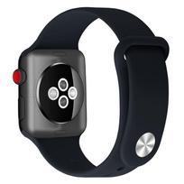 Silicone Band For Apple Watch strap 46mm 44mm 45mm 40mm 41mm 42-38mm sport bracelet iwatch series 11 10 9 8 7 6 5 SE3 Ultra1/2/3 49mm 49/46/45/44mm black