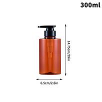 300/500 ml rankų muilo dozatorius, tušti buteliukai su pompa, dozatorius, losjono dozatorius, skysti nešiojami kelioniniai indai, vonios aksesuaras 300ml ruda