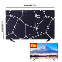 TV Hood Dust-proof Cover Towel 32 Inch 43 Inch 45 Inch 65 Inch Household Hanging LCD TV Cover Universal Cover black