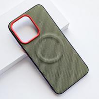 For OnePlus Turbo 6 Case  Magnetic Soft TPU+Nylon Woven Leather Back Anti-Fingerprint Cover for One Plus Turbo6 Oneplus Turbo 6 gray