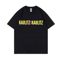 GerUnisex Roko Grupė Tokio Hotel Kaulitz ir Kaulitz Spausdinimo Marškinėliai Unisex Hip Hop Punk Gotikiniai Marškinėliai Unisex Dydžio Trumparankoviai Marškinėliai M yellow