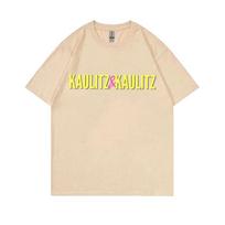 GerUnisex Roko Grupė Tokio Hotel Kaulitz ir Kaulitz Spausdinimo Marškinėliai Unisex Hip Hop Punk Gotikiniai Marškinėliai Unisex Dydžio Trumparankoviai Marškinėliai S beige