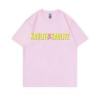 GerUnisex Roko Grupė Tokio Hotel Kaulitz ir Kaulitz Spausdinimo Marškinėliai Unisex Hip Hop Punk Gotikiniai Marškinėliai Unisex Dydžio Trumparankoviai Marškinėliai L yellow
