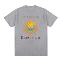 King Crimson Roko Muzika Spausdinti Grafiniai Grupės Marškinėliai Vyriški Marškinėliai Naujas TEE Marškinėliai Moteriški Viršutiniai Drabužiai Moterų Drabužiai 3XL gray