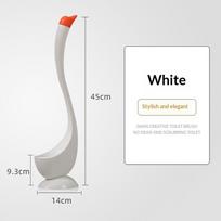Swan-Shaped Toilet Brush with Holder - 360° No-Dead-Angle Silicone Cleaning Brush for Bathroom