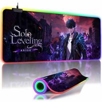 RGB Backlit Anime Solo Leveling Mouse Pad Cute Anime Grils Lager Gamer Accessories Overwatched Mouse Mat Non-Slip Keyboard Mat RGB 300x600x3mm black