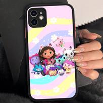 Cute G-Gabbys D-Dollhouse For IPhone 16 15 14 Plus 13 12 11 Pro Max X XS MAX Translucent Matte Shockproof Cover iphone 15 pro white