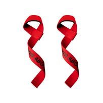 Adult Fitness Deadlift & Weightlifting Wrist Straps for Men & Women red