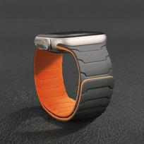Magnetinis silikoninis dirželis Apple Watch juostoms ultra 2 3 49mm 44mm 40mm 41mm 46mm 42mm 45mm Apyrankė IWatch Series 11 9 8 7 SE 10 42 44 45 49 S10-46mm gray