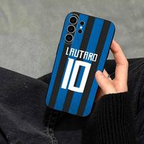 Lautaro Martinezo telefono dėklas Samsung S25, S24, S21, S22, S23, S30, Ultra, S20, Plus, Fe, Note, 10, 9, 5G juodas dangtelis Samsung S24Plus blue
