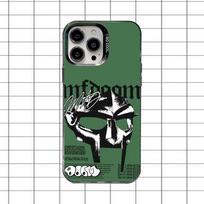 Mf Doom Didžiosiomis Raidėmis Telefono dėklas iPhone 16,15,14,13,12,11,8,7,Pro,Max,Plus,Mini,XS,SE Atsparus Kritimui Juodas Matinis Kietas iPhone13 black
