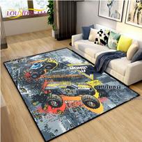 Monster Jam sunkvežimio žaidimo kilimas svetainei miegamajam kilimas virtuvei vaikams durų neslystantis grindų kilimėlis gimtadienio dovana fotografijos rekvizitai kilimas 60x90cm