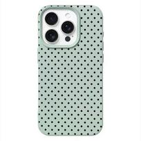Juodai baltų taškelių silikoninis telefono dėklas, skirtas iPhone 17 16 15 Plus 14 13 12 11 Pro Max 17 Air 16e, atsparus smūgiams galinis dangtelis iphone 11 Pro white