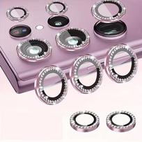 For Samsung Galaxy S25 Ultra HD Glitter Diamond Metal Ring Camera Glass Lens Protector for Samsung S24 FE S22 S23 Plus Lens Film S23 Plus gray