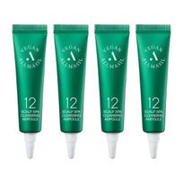 ALLMASIL 12 Vegan Scalp Spa Cleansing Ampoule Refreshing Exfoliating Treatment 15ml x 4ea blue