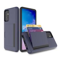 Skirta Samsung Galaxy A52 5G 4G dėklui-piniginei su 3 kortelių ID lizdu, kredito kortelių laikikliu, atverčiamas, su paslėpta kišenėle, skirta A72 4G 5G dangteliui Coque For Galaxy A52 4G blue
