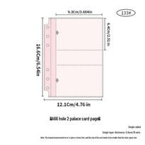 Frosted Semi-Transparent A6 PP Binder Ring Journal Cover (6-Hole) white