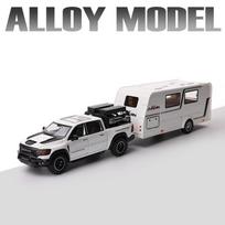 1/32 Lydinio Priekaba Kemperis Sunkvežimis Automobilio Modelis Lietas Metalas Pramoginė Visureigė Transporto Priemonė Kemperis Automobilio Modelis Garsas ir Šviesa Vaikų Žaislas Dovana