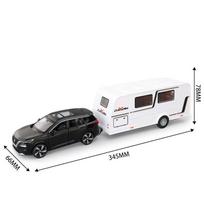 1/32 Lydinio Priekaba Kemperis Sunkvežimis Automobilio Modelis Lietas Metalas Pramoginė Visureigė Transporto Priemonė Kemperis Automobilio Modelis Garsas ir Šviesa Vaikų Žaislas Dovana