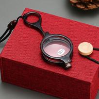 Tėvams Pakabukas Skaitymo akiniai Mini Senjorų akiniai Kabinami ant kaklo Akiniai Presbiopijai black-200 red
