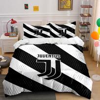 Juventus Juodai Balta Lovos Patalynės Komplektas Patalynės Antklodės Užvalkalų Komplektas Antklodės Užvalkalas Pagalvės Užvalkalai  (1 * Antklodės užvalkalas, 2 * Pagalvių užvalkalai, be antklodės įdaro) 135x200cm black