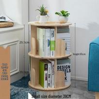 360° besisukanti vaikų knygų lentyna: Stovintis ant grindų, stalinis pušies medienos laikymo stovas Rotating Bookshelf