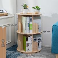 360° besisukanti vaikų knygų lentyna: Stovintis ant grindų, stalinis pušies medienos laikymo stovas Rotating Bookshelf