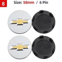 53mm 58mm 59mm 64mm Automobilio rato centrinio dangtelio lipdukas Chevrolet Colorado Cruze Spark Captiva Malibu Trax Aveo Camaro white