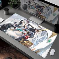 Zzz Anime Cute Dialyn Mousepad Zenless Zone Zero Mouse Pad Laptop Gaming Non-slip Desk Mat Large Rubber Lock Edge Keyboard Mats 600x300x2mm gray