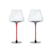 2 vnt. Raudonas Laikiklis Raudoni Kristaliniai Vyno Taurės Rankų Pūtimo Raudono Vyno Taurė Prabangus Šampano Taurė Šventė 710ml white