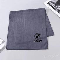 For BMW X1 X3 X4 X5 F15 X6 F16 G30 7 Series G11 F48 F39 520 525 118i Cleaning Drying Cloth Car Wash Microfiber Towel Keychain msbr98 30x60cm gray