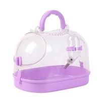 Small Pet Carrying Cage For Outdoor Use With Ventilation and Clear Design For Safe Travel Transportation Easy Handle Box