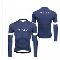 MAAP Unisex Dviratininko Marškinėliai Bambuko Pluošto Ilgomis Rankovėmis Kvėpuojantys Siauro Kirpimo Road MTB Dviratininko Marškinėliai XXXL