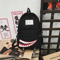 Shark Print Waterproof Backpack Large Capacity Bookbag for Boys Girls and Women Travel juoda