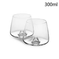 Europos stiliaus Danijos dizaino vyno taurės Sūkurys Sūkurys Akmuo Sukimas Viskiui taurė Konjakui Brandy taurės Likerio taurė Viskiui stiklinė 2 Pcs 300ml Glass