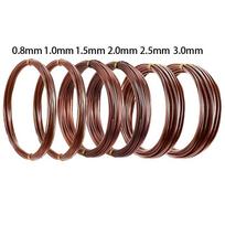 0.8/1.0/1.5/2.0/2.5/3.0mm Brown Aluminum Bonsai Wires Plant Support Training Wire Fixing Strings DIY Shape Branches Support Bend 0.8mm