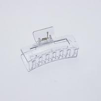 Women's Plastic Quadrate Hair Claws Hair Clips 8.5cm/3.35in Large Size Solid Barrette Crab Hair Clips Hair Accessories white