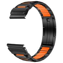 22/26 mm nerūdijančio plieno silikoninė apyrankė, skirta Garmin Fenix 8 47/51 mm 7 7X Pro 6 6X QuickFit apyrankės dirželiui, skirta Epix Gen2 Marq QuickFit 22mm black